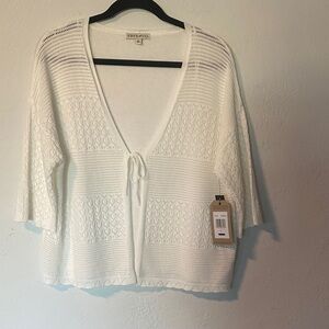 FRYE AND CO. White Knit Sweater